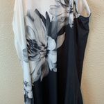 Floral mini dress sz XL NWT vacation beach resort casual comfy summer neutral White Photo 10