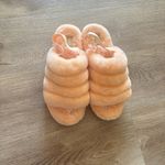 UGG  Fluffy Peachy Pink Shearling Slides Photo 4