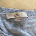 Loft Light Blue Sweater Blouse with Tie Sz Small Photo 2