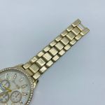 Jessica Carlyle  women’s watch 36mm gold tone pearl dial rhinestones running Photo 2