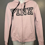 PINK - Victoria's Secret Tracksuit Womens XS Pink Fleece Hoodie Sweatpants Set Photo 0