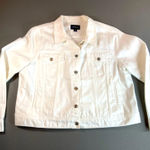 J.Crew Jeans women’s white Jean Jacket size 2X Photo 0