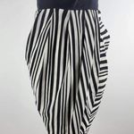 Shoshanna 100% Silk Strapless Sheath Dress Back Zip Striped Size 4 Photo 2