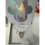 Disney Minnie Mouse Initial "M" Necklace, Silver Plated, NEW Giftable | Photo 0