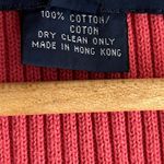 Ralph Lauren Vintage  Polo Sport Ribbed Knit Sweater Vest Large Pink Photo 2