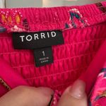 Torrid Hot Pink Tie Front Culotte Jumpsuit Jungle Leopard Print Plus Size 1X Photo 7