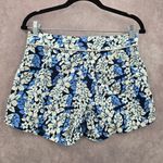 Skyo Blue White Floral Mini Board Pants Shorts Bottom Swimwear 7 Size undefined Photo 1
