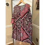 Ronni Nicole Ronnie Nicole Cold‎ Shoulder Paisley Size 12 Shift Dress Photo 4