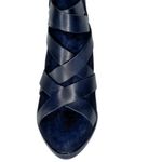 Sam Edelman Vanna Black Suede Leather Strap Buckle Heel Booties Size 6.5 Event Photo 3