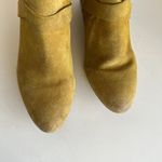 Rebels Mustard Yellow Brett Genuine Suede Zipper Ankle Heeled Boot 8 Photo 2