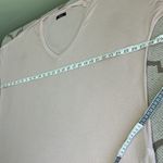 Michael Lauren  lightweight oversized ribbed thumb holes light pink shirt Photo 6