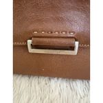 Cole Haan ‎ Leather Satchel Purse Handbag Top Handle Flap Closure Brown Photo 1