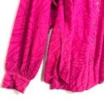 Free People XS Tunic Top Hot Pink Cant Stop Dreaming Boho Lounge Western Cowgirl Photo 3