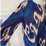 Womens Boho Jacket Medium Large Fall Shacket Kimono Art Coat RARE Bohemian Blue Photo 1