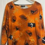 Jane Ashley Vtg 2X Halloween Top Sequin Grandmacore Novelty Y2K Plus Photo 1