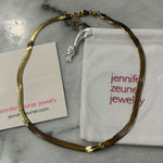 Jennifer Zeuner  14K IP Gold Plated Hamilton Herringbone Necklace Photo 0