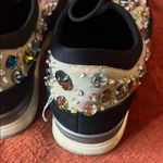 Vaneli Embellished Black and Cream Women's Sneakers Size 8 Photo 3