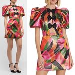 Rebecca Vallance Copacabana Shimmer Geo Mini Dress Size 0 NWT Black Photo 1