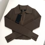 Cuts Clothing NWT •  CoreflexT™ Long Sleeve Ribbed Polo in Size XS Photo 5