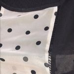 Chloe K Black & polka dot tank blouse Photo 1