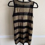 Tory Burch Black Striped Sleeveless Sweater Tank Top Women’s Small Scoop Neck Photo 1