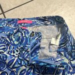 Lilly Pulitzer  Kelly‎ High Rise Skinny Ankle Pants Iris Blue Zanzibar Zoo Photo 3