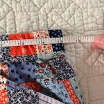 Lands' End  Women's Mid Rise‎ Pull On Chino Ankle Pants Patchwork Print Size 6 Photo 8