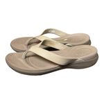 Crocs  Sandals Women's Size 11 Capri V Summer Vacation Gray‎ Brown Photo 1