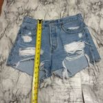 Levi's Levi’s button fly high rise vintage 90s Y2K distressed denim jean shorts size 27 Photo 1