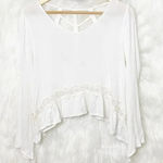 Altar'd State ALTAR’D STATE Crop Top Bell Sleeve‎ Boho Festival Top Photo 0