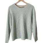 Johnny Was Calme Color Block Waffle Texture Sweater Blue Tan Size Medium Photo 0