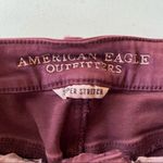 American Eagle  super stretch high rise shortie burgundy shorts size 2 Photo 2