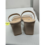 Womans NWOT Idifu Strappy Slipon Slide Sandals 9.5 Pink Block Heel Open Toe Photo 4