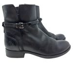 Frye Melissa Seam Short Boots Leather Black Size US 6 Photo 2