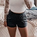 Tobi Leather High Waisted Shorts Photo 2