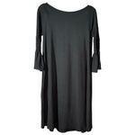 Agnes & Dora  Black Baby Suede Walker Dress S Pockets Bell Sleeves Photo 3