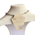 Sonoma Silver Necklace with Blue and Cream Beads Photo 2