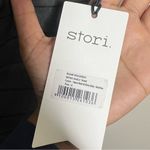 Stori Textured‎ Wash Striped Shelf Bra Racerback Tank Gray Size 6 Photo 5