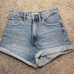 ZARA Classic Blue High Rise Denim Women's Shorts Photo 0