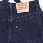 Levi's Vintage Levi’s Orange Tab 90s 954 High Waisted Cuffed Hem Denim Shorts in Black Photo 5