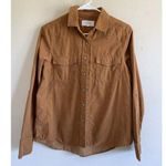 Dear John  Camel Tan Pearl Snap Western Festival Rodeo Corduroy Shirt Womens XS Photo 0