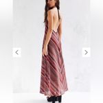 Ecote Flame Stitch Lace Up Maxi 70’s Boho Chic Dress Sz XS NWT Photo 2