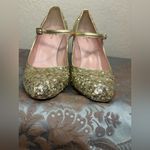 Kate Spade New York Gold Sequin Maryjane Heels Pumps Size 10 Photo 2