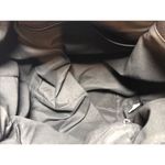 st. john's bay  Black Faux Leather Tote Bag With White Detailing Photo 7