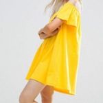 ASOS Off-Shoulder Yellow Dress Photo 5