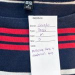 Uniqlo  Womans Dress Size M Striped Dress‎ Boatneck Red White Blue Casual Photo 11