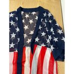 B10 Women’s Patriotic American Flag 🇺🇸 Swimsuit Cover up With Fringes One Size Blue Size undefined Photo 1