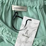 Andthewhy  Mint Lace Sleeveless Tank Top Photo 3