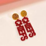 Boutique Go Chiefs! Acrylic earrings Photo 2