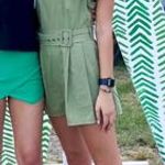 Anna Grace Green Romper  Photo 0